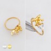 DANGLE HEART CZ RIBBON NOSE HOOP 316L SURGICAL STEEL